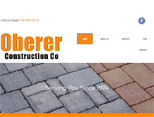 Tablet Screenshot of obererconstructionco.com